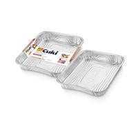 Cuki Vaschette Alluminio 12 Porz.Ultra Forza con manici, 12 Conf.da 2 Pezzi