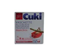 Cuki Vaschette Alluminio Con Coperchi T21 Sughi 15pz