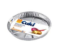 Cuki Vaschette Alluminio, Doppia Forza per Pizza, 3 Pezzi