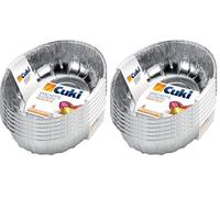 Cuki Vaschette Alluminio - Doppia Forza - pollo arrosto [E1G] - 12 vaschette (Multipack) (Confezione da 2)