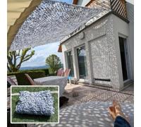 CuKLARYi Camouflage Netting 2×6m 5×5m,Shade Net,Grey Reinforced Military Camo Netting,Camping,Hunting,Party Decorations,Sunscreen Camouflage Net,Car Covers(1x3m(3.3x9.8ft))