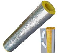 CuKLARYi Tubi in schiuma isolante for tubi, coperture for cavi, tubi isolanti aperti, vapore ad alta temperatura, materiale isolato in lana di roccia + foglio di alluminio(ID34MM/THK50MM)