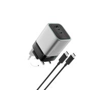 CUKTECH 10 Caricatore 120W, 3 Porte (2 USB-C + 1 USB-A) | Doppio USB-C con Xiaomi HyperCharge 120W, Spina Pieghevole per MacBook, iPhone, Samsung, Xiaomi