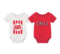 culbutomind 2 Tutine Per Neonati Gemelli Body Per Bambina Yummz Tomato Ketchup Bambino Neonato Divertenti Body Per Neonato Gemelli(pop s 6m)