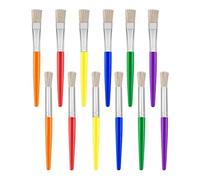 CULEB 12 Pcs Pennelli per Dipingere Bambini, Set Pennelli Punta Tonda/Piatti a Setole Morbide per Colori Acrilici, Articoli per Arti e Mestieri, DIY Artigianato, Pittura Artistica, Decorazione
