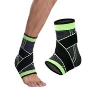 CULEB 2 Pezzi Cavigliera per Stabilizzare e Prevenire Distorsioni,Tutore Caviglia per Supporto e Compressione,Supporto Plantare Ortopedico Traspirante Regolabile Unisex