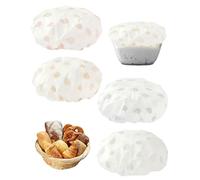 CULEB 4 Pcs Cuffie Copri Alimenti,Coperchio per Cestino Lievitazione Pane,Accessori Fermentazione Pane,Accessori Pasta Madre per Fermentazione e Cottura,Extra Resistente(4 Colori 28cm)