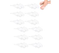 CULEB 6 paia Separatore Dita Piede, Riutilizzabile Distanziatore Dita Piedi, Professionale Toe Spacer Silicone, Ridurre Pressione e Facile Da Pulire, Per Donne E Uomini, Bianco