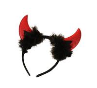 CULEB Cerchietto Corna Diavolo Halloween,Fascia per Capelli Corno Demone Rosso Terrore,Accessori Costumi Demone per Donna,per Feste di Carnevale e Halloween,Masquerade,Gioco di Ruolo