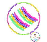 CULEB Hula Hoop per Bambini,Cerchio di Hula Hoop Rimovibile in Plastica per Bambini,Anello da Ginnastica per Fitness,Hula-Hoop per Danza,Fitness e Attività Sportive(Set-02)