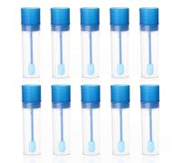 CULEO 10pcs singolo uso feci tazze laboratorio tappo a vite urina tazze di plastica con cucchiaio bottiglia di raccolta del campione 20ml
