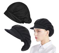 CULEO Accessori da Lavoro - ristorazione,2pcs Lavoro Cappello Chef Cucina Femminile Ristorante Berretto Polvere Fabbrica Mensa Senza Polvere