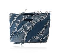 CULEO Beauty Case, Bustina Portatutto Donna Pochette da Borsa Cosmetica Trousse Trucchi Con Cerniera Poschette Trucco Sacchetti Portamonete Portatile da Borsa per Conservazione Cosmetici Stile denim