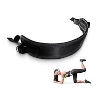 CULEO Cinture-pesi 1 pezzo di cintura per l'allenamento del ponte dell'anca, cintura per la spinta dei pesi Pilates, cintura per la spinta dell'anca con manubri (nera)