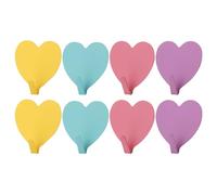 CULEO Ganci appendiabiti e portasciugamani, appendini adesivi 8 ganci adesivi in acciaio inox ganci adesivi per abiti a forma di cuore adatti per casa bagno e cucina ganci per cappotti