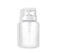 CULER 1PC 120ml di plastica Riutilizzabile della Bottiglia Spingere Verso Il Basso Vuota dell'erogatore della Pompa Nail Polish Remover Alcol Cancella Bottiglie