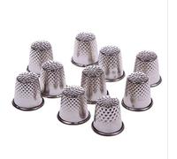 CULER 3pcs Tono d'Argento ditali per Cucire 19x18mm del Metallo dell'Annata per Cucire ditale di Punta della barretta di Protezione