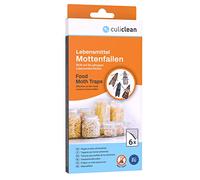 culiclean Antitarme Alimentari e Trappole Tarme Alimentari - Anti Farfalline del Cibo per Dispensa e Cucina - Trappole Adesive Insetti Sicure ed Efficaci - 6 Pezzi