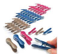 culiclean Mollette per Bucato - Soft Clip, 40x, blu-viola-marrone | Mollette Panni Resistenti, Antisegno per Bucato, presa salda anche con capi pesanti, prodotte in Francia, senza BPA