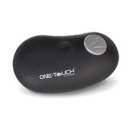 Culinare C50650 One Touch Apriscatole Elettrico, Nero, Plastica, Acciaio Inossidabile, Apriscatole Automatico, Funzionamento a Batteria, Utilizzo a Mani Libere, Magnetico