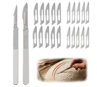 Culinavog 2 Pezzi Taglierino per Pane, Lama per Pane, Coltello per Impasto, Coltello da Pane Professionale, con 20 Lame per DIY Lmpasto, Coltello per Segnare