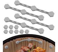 Culinavog 4 Pezzi Magneti per Friggitrice Ad Aria, Gadget da Cucina Resistente al Calore, Silicone a Magnete Friggitore ad Aria, 8 Pezzi Accessori, Magneti Airfryer per Tenere la Carta Pergamena