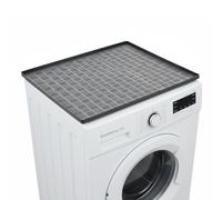 Culinavog Copertura Della Lavatrice Silicone Anti-Slip Mat, Vassoio Antigoccia per Lavatrice e Congelatore, Protezione per Pavimenti con Bordi Rialzati da 2,2 CM per Cucine, Bagni 60 x 60 CM (Grigio)