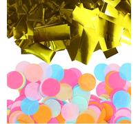 Culinavog Coriandoli Rotondi in Carta, 2 Pezzi 2.5 cm Coriandoli Grandi Colorati, Decorazione da Tavolo per Festa, Multicolori Table Confetti per Matrimonio, Compleanni, Baby Shower (Multicolore)
