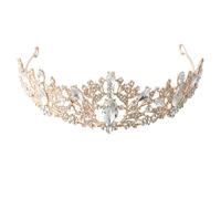 Culinavog coroncina principessa per Donne E Ragazze, tiara principessa Dorata, corona principessa adulta bambina per matrimoni, balli di fine anno, feste principesse, feste di compleanno