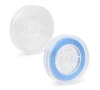 Culinavog Fili per Braccialetti, 2 Pezzi Filo Elastico per Braccialetti 0.8mm, Fili Trasparente per Appendere, Filo Elastico di Cristallo per Gioielli, Collane, Artigianato, Perline (Bianco, Blu)