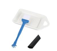 Culinavog Grattugia Zenzero, 1 Pezzi Piatto da Grattugia in Ceramica per Zenzero, Gratta Aglio, Facile da Pulire, Gratta in Porcellana Manuale per Spezie, Frutta e Verdura (Bianco, 11 × 6.8 × 2 cm)