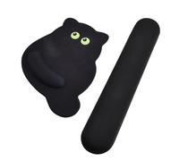 Culinavog Nero tappetino mouse ergonomico, Tappetino Mouse Poggiapolsi, 28x23x2cm Tappetino per mouse a forma di gatto, Tappetino per Mouse Ergonomico e poggiapolsi tastiera per Computer, Ufficio