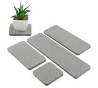 Culinavog Sottobicchieri in Terra Di Diatomee Assorbenti, Vassoio Assorbente per Diatomite, Vassoio in pietra assorbente 'acqua, ad asciugatura rapida Vassoio per Sapone Piante e Articoli da Toeletta