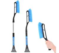 Culinavog Spazzola da Neve 2 in 1, Ghiaccio 94 CM Estensibile spazzola da neve, Spatola per Ghiaccio con Scopa Impugnatura in Schiuma, Auto spazzola neve Staccabile per Finestre Veicoli, Camion, SUV