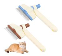 Culinavog Spazzola per Gatti, 2 Pezzi 18 × 9 cm Spazzola per Cani Autopulente per Animali Domestici, Facile da pulire, Pettine per Rimozione Peli Animali Domestici, Pettine per Capelli Corti, Lunghi