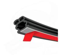 CulineformX Protezione Del Bordo Della Porta Dell'auto 5m, Protezione Del Bordo Della Guarnizione Universale Della Gomma Dell'auto A 2 Strati B, Striscia Di Tenuta Antipolvere