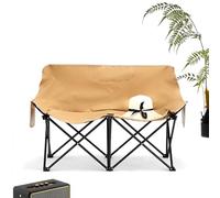 CulineformX Sedia da campeggio doppia, pieghevole, leggera, da giardino, capacità 299,4 kg