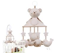 Culla con musica - Adorabili animali Mount Spinner | Ombrello da appendere in cotone biologico delicato sulla pelle per ninna nanna rilassante | Mobili musicali - Decorazione per la cameretta dei