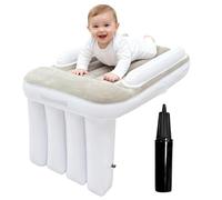 Culla da viaggio gonfiabile per bambini - Cuscino portatile per aereo con pompa ad aria, adatto per sedili aerei e seggiolino auto, ideale per dormire in viaggio, materasso ad aria per bambini e