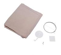 Culla Letto Zanzariera per Baby Kid Canopy Tenda Cupola Tonda Appesa Rete Mosquito Net Home Decor Khaki