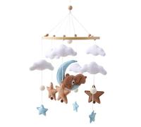 Culla mobile - Giocattolo sospeso a forma di mosè , in feltro, 45 x 23 cm, mobili in legno per asilo, decorazione rilassante, per camera da , per passeggino, zona p