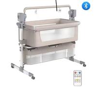 Culla Next To Me multifunzionale con materasso memory, zanzariera e Bluetooth