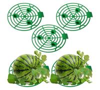 Culla per anguria in giardino, 5 pezzi, base circolare stabile e riutilizzabile, gabbia supporto culla di zucche, per zucche, melone cantalupo, verdure, frutta, fragole, fattoria, giardino e patio