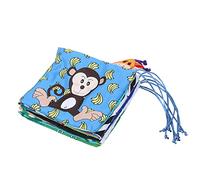 Culla per neonati Libro in stoffa Simpatico animaletto che apprende sonaglio Specchio deformante Giocattolo educativo per neonati 0 2 anni Materiale in poliestere Tipo A B C (Nuovo giroletto Penguin)