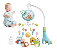 Culla telecomandata - Unità di musica e illuminazione, giocattolo rotanti automaticamente, design di musica per dormire, di rotazione con controllo della luce | Regalo