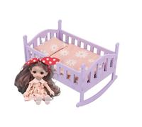 Culle per Bambole Bambino - Arredamento interattivo | Set di culla per Principesse Bambino - per Ragazze Bambini Figlie Casa Asilo Gioco Intero Prescolare Asilo Gioco Di Ruolo Compleanno