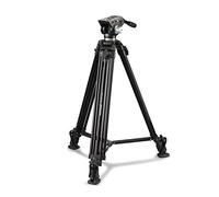 Cullmann 56480 Terra 480 Fotocamera/Video Treppiede con Testa Fluida a 2 Vie, 184.5 cm, Nero