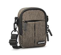 CULLMANN - 90221 - MALAGA Compact 300 Bolsa para cámaras compactas, marrón - dimensiones interiores: 70x110x40mm - repelente al agua gracias al revestimiento de poliéster 450D Rip-Stop PU