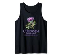Culloden Scotland Remember And Honor Watercolor Thistle Canotta