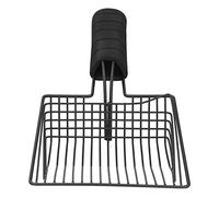 Culnflun 1 paletta per lettiera in metallo grande 13,8x6,3 pollici, pala setaccio antiruggine per impieghi gravosi per lettiera agglomerante, manico ergonomico lungo, riutilizzabil (Small Size)